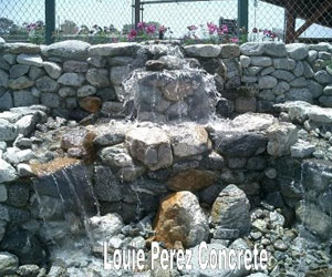 Pondless Stone Waterfall