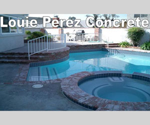 Swimming Pool with Brick Tile Border