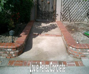 Small Brick Bedway in Garden