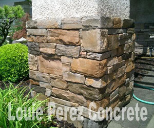 Brick Pillar in a Garden