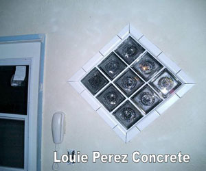 White Brick Border Frame on the Wall