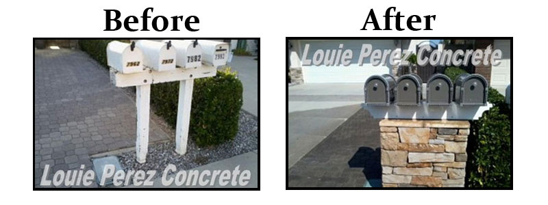 Before and After Post Boxes