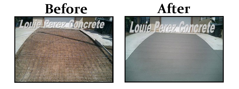 Before and After Driveway