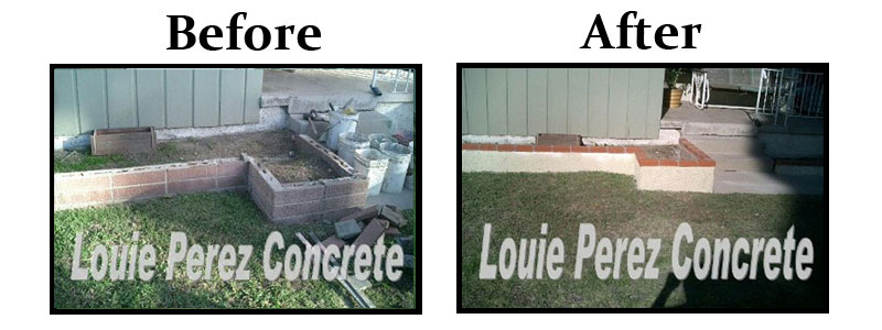 Before and After Garden Sidewall