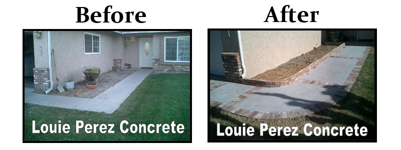 Before and After Sidewalks